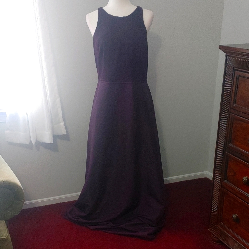 Elegant Adrianna Papell Purple Evening Gown Size 12